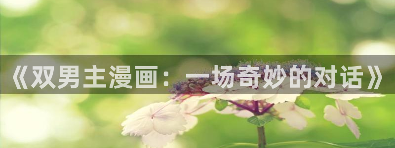 虫虫漫画广而告之：《双男主漫画：一场奇妙的对话》